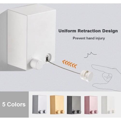 304 Stainless Steel Clothes Line Dryer Indoor Outdoor Drying Rack Extendable Laundry Hanger Retractable Drying Rack Clothes Rope