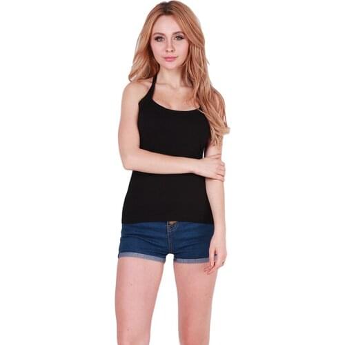 Women Summer Tank Tops Casual Sleeveless Halter Backless Ladies Sexy Solid Tanks top Women Beach Top Camis Plus Size 3XL