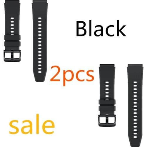 2pcs Compatible with Huawei Watch GT/Watch GT2 Silicone Bands Silicone Replacement Wristbands