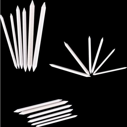 6pcs/set Pastel Charcoal Blender Paper Stumps Tortillon Sketch Drawing White Pen For Office School Drawing Painting Supplies