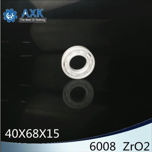 6008 Full Ceramic Bearing ( 1 PC ) 40*68*15 mm ZrO2 Material 6008CE All Zirconia Ceramic Ball Bearings