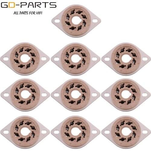 Brand new 8 pin octal electron tube sockets for EL34 KT88 6V6 GZ34 6550 KT120 EL37 GZ32 HIFI vintage amplifier DIY PCB mount