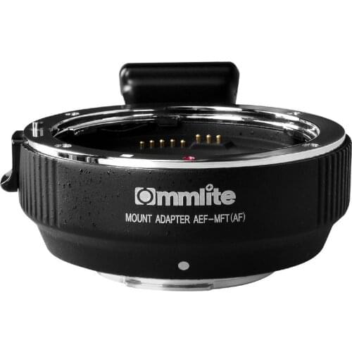 Commlite AEF-MFT AF Auto Focus Lens Adapter for Canon EF/EF-S Lens to M4/3 MFT Camera GH4 GH5 E-M10 E-PL6 E-P5 E-PM2 E-PL5 BMPCC