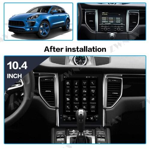 Android 9.0 Tesla Styel Car DVD Player GPS Navigation For Porsche Macan 2011-2017 Auto Stereo Radio Multmedia Player Head Unit