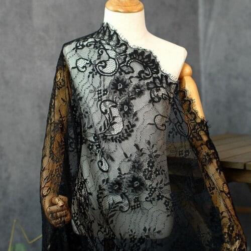 3meter Bilateral positioning hollow flower embroidery eyelash lace big-name skirt wedding accessories