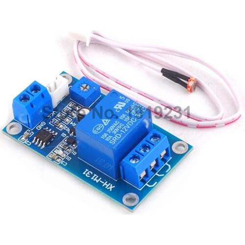 XH-M131 Photosensitive Resistor Module Brightness Control Module 5V 12V Light Control Relay Light Switch