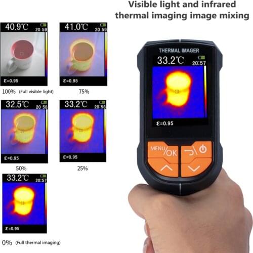 -20~1000℃ Infrared Thermal Imager 1024 Infrared Image Resolution Infrared Imaging Devices Mini Handheld Thermal Imaging Camera