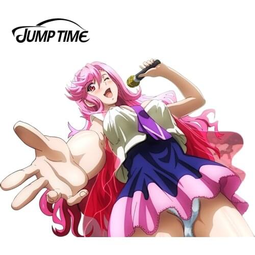 JumpTime 13cm x 9cm Car Styling Lovely Sexy Beauty Cartoon Maken-Ki! Syria Ootsuka JDM Window Decal 3D Car Sticker Accessories