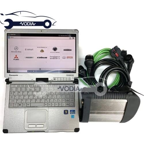 MB STAR C4 SD Connect Compact 4 Diagnostic Tool Newest V2021 MB SD C4 Software CF-C2 i5 Laptop Ready to Work