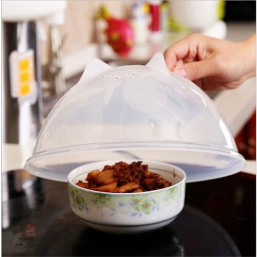 Plastic Food Cover Microwave Oven Oil Cap Heated Sealed Cover Multifunctional Dish Dishes Dust Cover Kitchen Tool