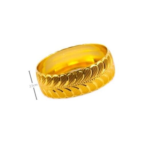 2,5 cm Gold Plated Bracelet