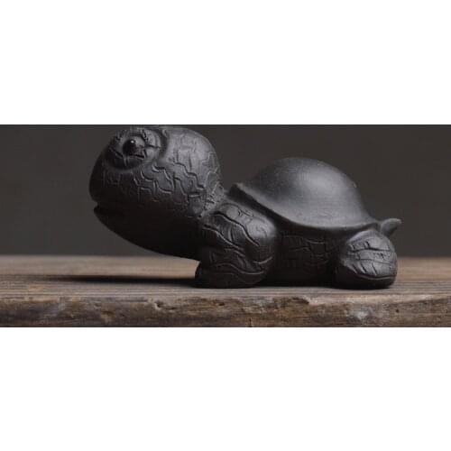 LUWU purple clay tea pets tortoise yixing zisha tea play crafts kung fu tea accessories