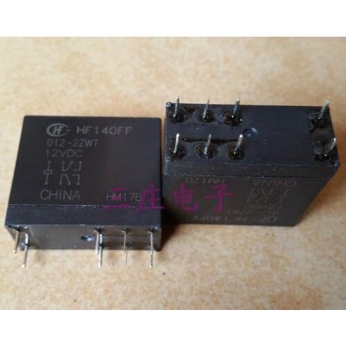 Relay HF140FF 012-2ZWT G2R-2C-12V 8-pin dual group