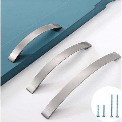 Cabinet Handles Knobs Aluminum Alloy Door Kitchen Knobs Cabinet Pulls Drawer Furniture Handle Hardware