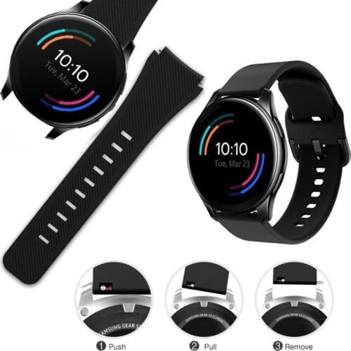Replacement Silicone Watchband Wristband For OnePlus 1+ One Plus Smartwatch Wrist Strap Watch Band