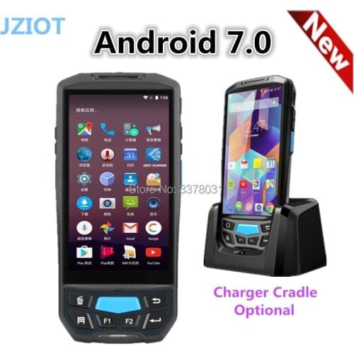 V9000 Handheld portable wireless android pda 2d scanner data collector with 4g calling wifi uhf rfid optional printer