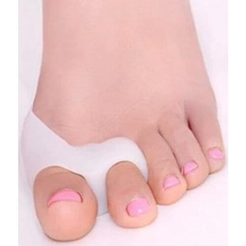 1 Pair Silicone Toe Separator Correction Hallux Valgus Splint Bunion Protection