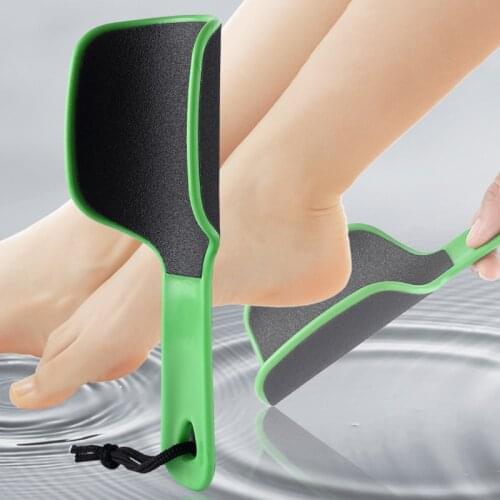 1pcDouble Sided Nail Foot File Feet Care Reusable Tools Curved Rasp Coarse Concave Callus Remover Pedicure Washable Hanging Loop