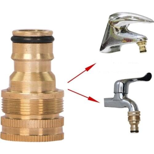 1PCS Brass M22 M24 Thread Hose Water tube Connector Tap Snap Adaptor Fitting Garden Quick Connector