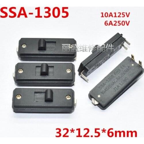 3 feet 3 gears slide switches SSA-1305 10A125V 6A250V large micro slide button switch electric hair dryer switch available