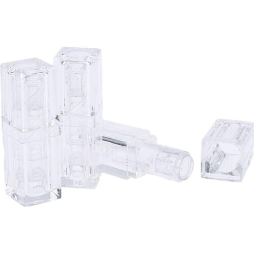 3x Empty Lip Balm Tubes Plastic Cosmetic Containers Lipstick Bottles Makeup