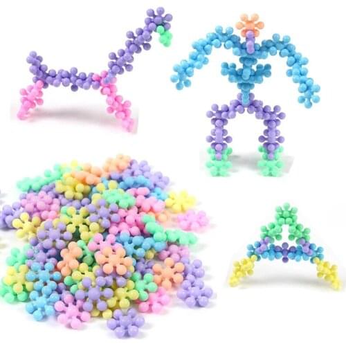 Educational toys Plum blossom building blocks childrens desktop diy toys educational early education toy building blocks