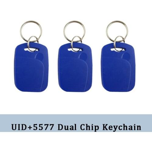 5/10PCS RFID Tag Smart Dual Frequency Chip 125Khz T5577 EM4305 Rewritable Keyfobs 13.56Mhz NFC S50 Clone Copy Token Keychain