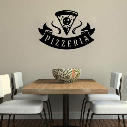 Free shipping Pizza Waterproof Wall Stickers Home Decor For Babys Rooms Wall Stickers Waterproof Wallpaper