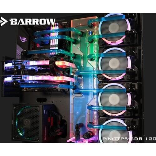 Barrow TTP5-SDB-120, Waterway Boards For TT Core P5 Case, for Intel CPU Water Block & Single / Double GPU Buildings