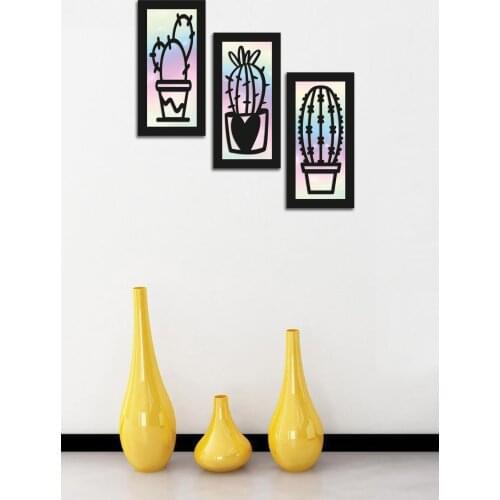 Next Dekolia By Foresta Concept 3 Pieces Black Frame Look Decorative Mdf Table