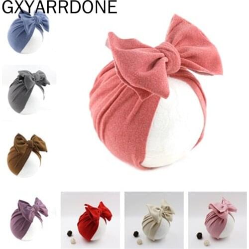 Spring Autumn Velvet Baby Hat for Girls Boys Bonnet Baby Beanie Turban Hats Newborn Baby Cap Baby Accessories 12 Colors