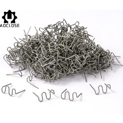 500Pcs Hot Stapler Plastic Repair Standard Pre Cut Wave Staples Bumper Bodywork Repairs 0.8mm Wave Staples Stainless Steel