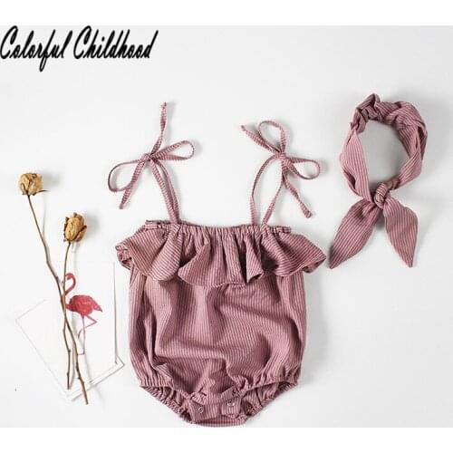 Lovely cozy ruffles lace princess baby girls romper summer infant boy/girl overalls toddler kids pajamas 0-24m