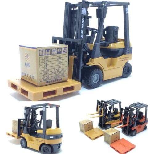 Simulation 1:60 Lifting Forklift Alloy model,exquisite die-casting engineering car,childrens educational toys,free shipping