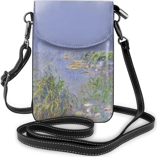 Monet Shoulder Bag Gift Aesthetic Women Bags Leather School Student Purse