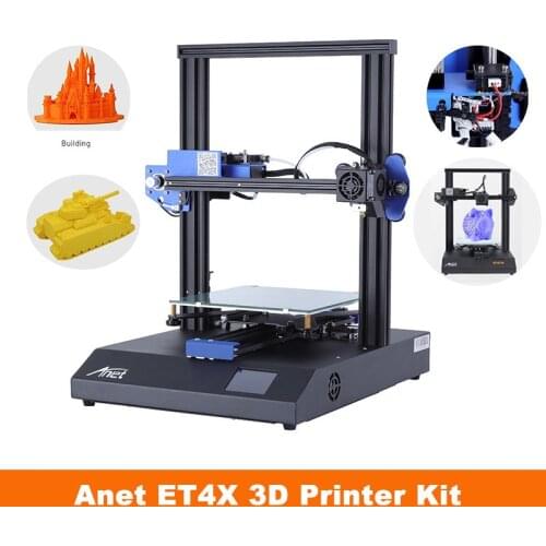 Anet ET4X 3D Printer Kit DIY 220*220*250mm Printing Size 2.8'' Touch Screen FDM 3D Printer Support Resume Printing Function