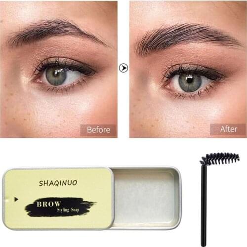 Eyebrow Styling Soap Kit Waterproof Eyebrow Styling Gel Eyebrow Styling Soap With Eyebrow Brush For Women Girls Makeup Eyebrow