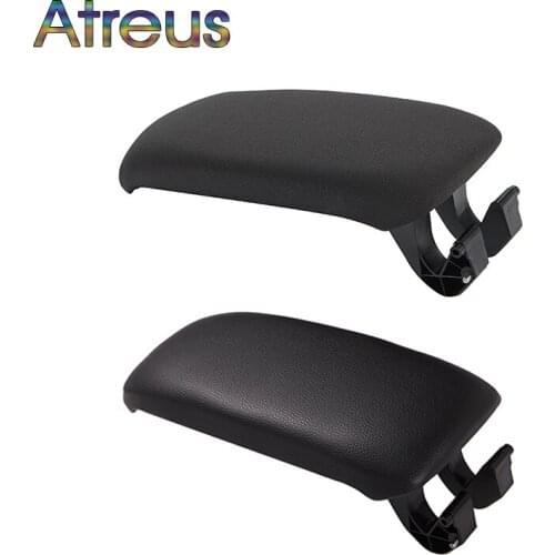 Atreus 1pcs Cloth Leather Car Styling Center Console Armrest Cover Stickers For Audi A3 8P A5 Accessories 2003-2012
