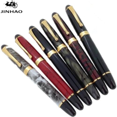 New Arrival jinhao x450 Luxury High Quality Metal Black Ink Fountain Pen 0.5 mm Nib Pens School & Office Supplies Gift