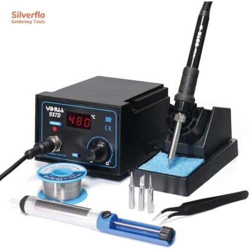 YIHUA 937D Digital Display Adjustable Temperature Soldering Iron Station Rework Station Repair Tools Kit Set
