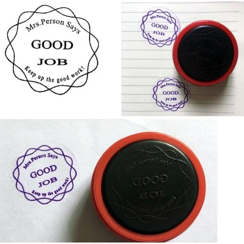 Personalized Custom Teacher Name Stamp Self inking Photosensitive Seal Stamp For Gift School Assessment-Keep Up The Good Work