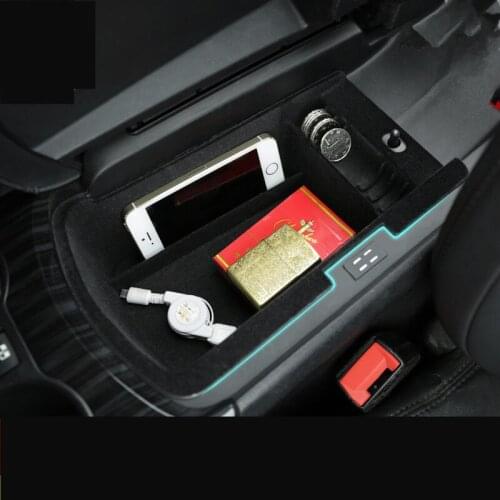 Interior Decorations Covenient Center Armrest Storage Box For Peugeot 3008 2013 14 15 16 17 18 19 AA582