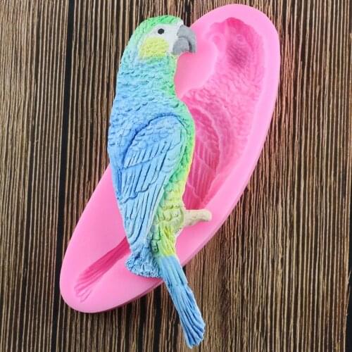 Parrot Bird Cake Silicone Mold Fondant Candy Chocolate Clay Mould Kitchen Baing Sugarcraft Cake Decorating Tools