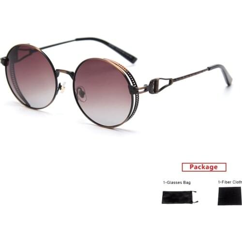 Mimiyou Polarized Round Sunglasses Women Punk Hollow Vintage Fashion Sunglasses Men Sun Glasses Brand UV400 Eyeglasses Shades