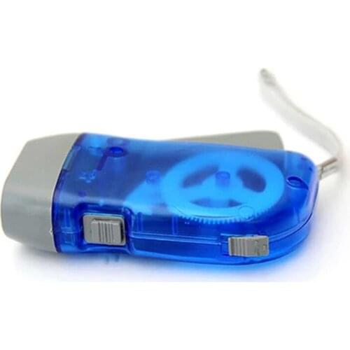 3 LED Hand Pressing Flashlight Dynamo Crank Power Wind Up Torch Light Camping Lamp Light For Outdoor Home