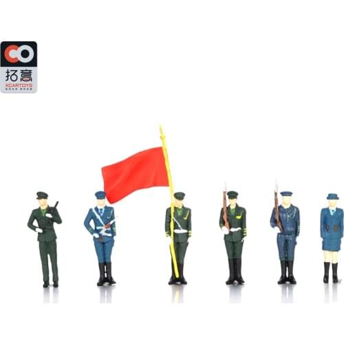 XCARTOYS DOLLS 1/64 Honor guard of the PLA armed forces Miniature photography props sandtable props resin figures