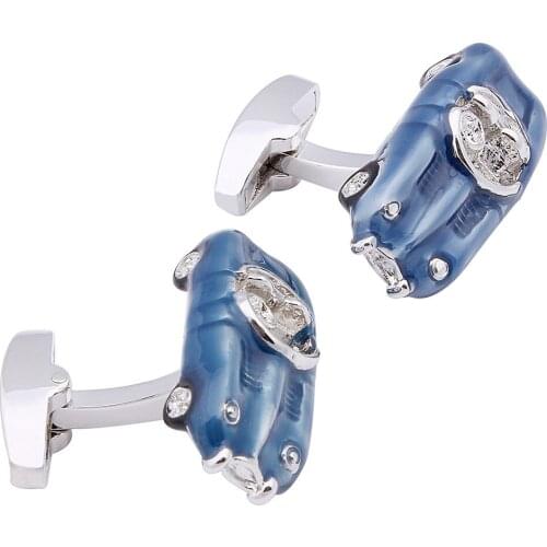 Classic Car Design Mens Cuff links with Crystal Gentlemen Accessories Wedding Parties