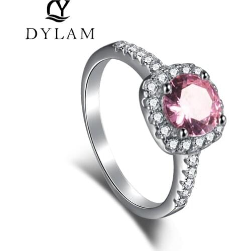 925 Sterling Silver Womens Wedding Ring Zircon Stones Classic Jewelry For Women Noble Exquisite Jewelry proposal ring