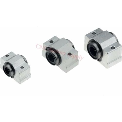 10pcs Free shipping SC12VUU SC12V SCV8UU SCV10UU 12mm linear bearing block DIY linear slide bearing 3D CNC router linear Rods