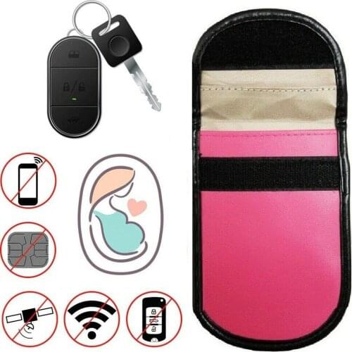 2x Car Key Signal Blocker Pouch Antitheft Faraday Bag RFID Blocking Protection For Ford BMW For Anti-radiation Shield Signal